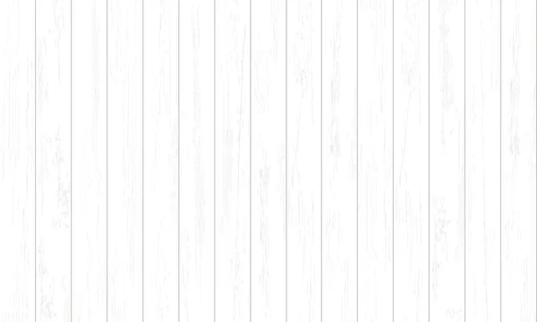 White Wood Pattern Texture Background Vector Illustration — Stock Vector