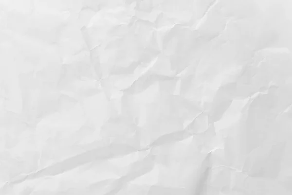 Белый Скомканный Бумажный Фон Крупный План — стоковое фото