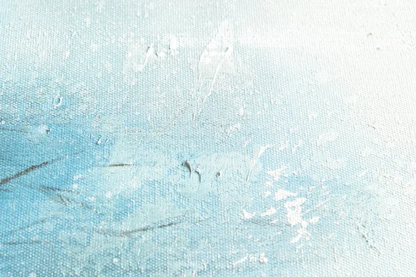 抽象的なブルー カラフルな絵画のキャンバスのテクスチャ背景 クローズ アップ画像の高解像度 — ストック写真