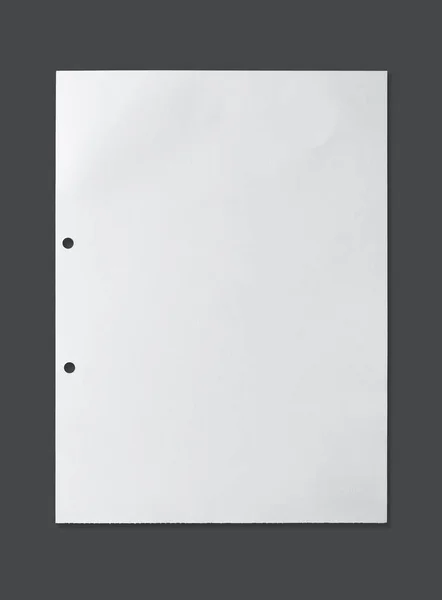 Білий Аркуш Текстури Паперу Тла Відсічним Контуром Зображення — стокове фото