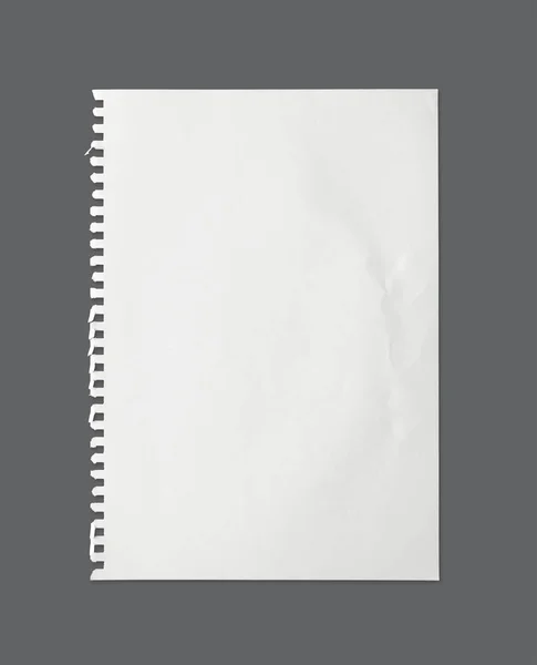 Fehér Lap Papír Textúra Háttér Vágógörbe Kép — Stock Fotó