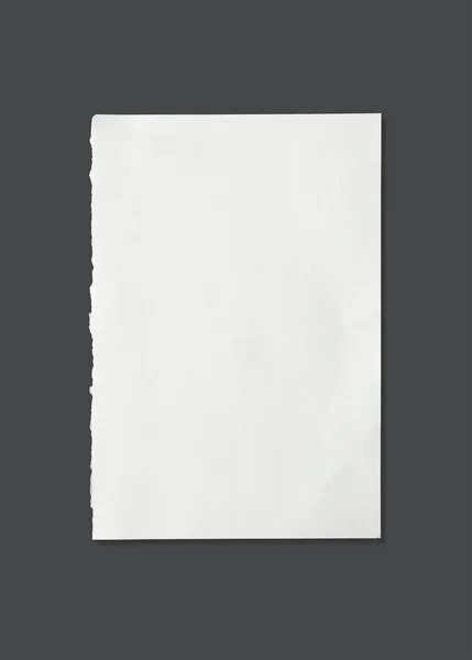 Foglio Bianco Texture Carta Sfondo Con Percorso Ritaglio Immagine — Foto Stock