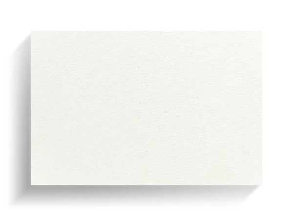 Beyaz Bez Çerçeve Yumuşak Gölge Beyaz Zemin Üzerine — Stok fotoğraf