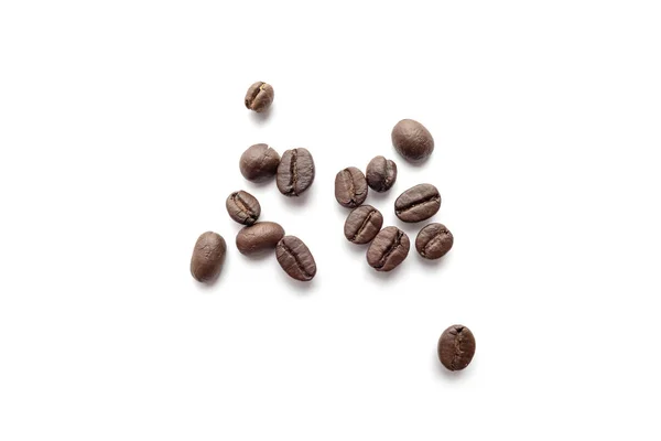 Coffee Beans Isolated White Background Close Image — Stock Photo, Image