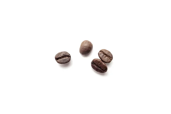 Coffee Beans Isolated White Background Close Image — Stock Photo, Image