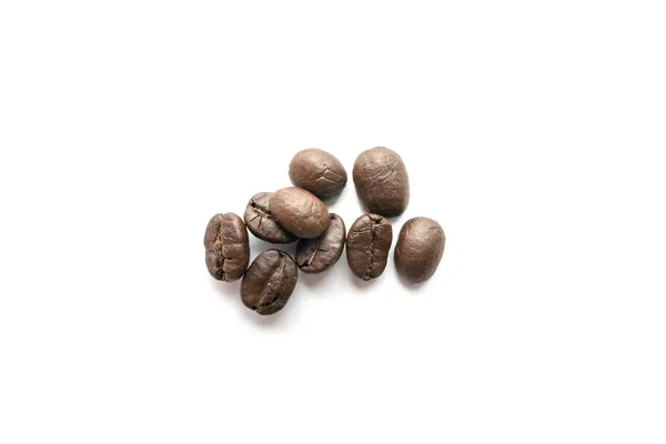 Coffee Beans Isolated White Background Close Image — Stock Photo, Image