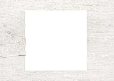 Beyaz kağıt levha odun iş arka planı için.