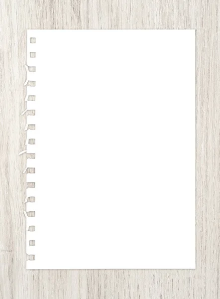 White Paper Sheet Wood Business Background — Stock Photo, Image
