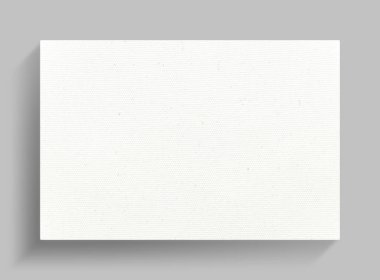 Yumuşak gölge gri duvar zemin üzerine beyaz tuval çerçeve. 