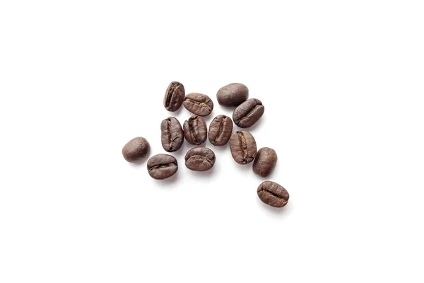 Coffee Beans Isolated White Background Close Image — Stock Photo, Image