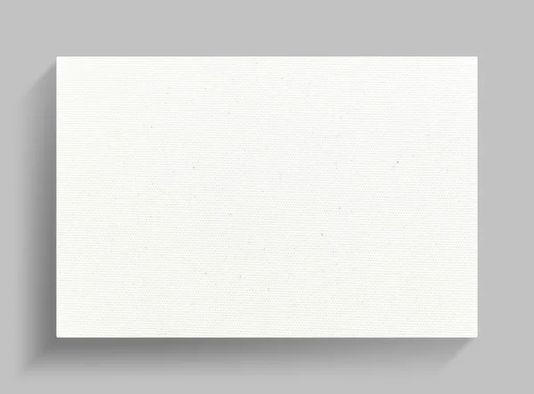 Біла Рамка Полотна Сірому Фоні Стіни Якою Тінь — стокове фото