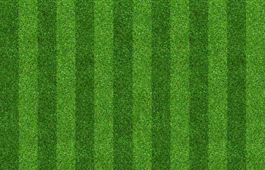 Futbol ve futbol spor için yeşil çim alan arka plan. Yeşil çim desen ve doku arka plan. Yakın çekim yansıma.