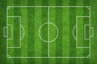 Futbol sahası veya futbol sahası arka plan için. Yeşil çim mahkeme için spor oyunu oluşturmak.