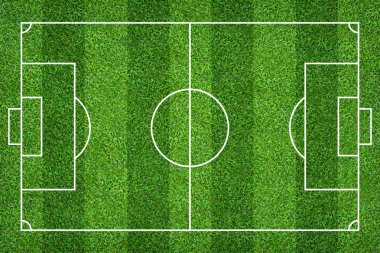 Futbol sahası veya futbol sahası arka plan için. Yeşil çim mahkeme için spor oyunu oluşturmak.