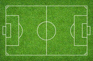 Futbol sahası veya futbol sahası arka plan için. Yeşil çim mahkeme için spor oyunu oluşturmak.