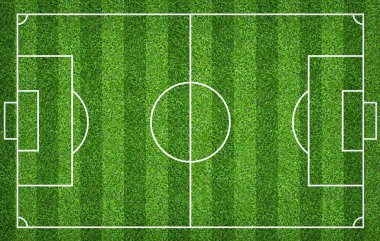 Futbol sahası veya futbol sahası arka plan için. Yeşil çim mahkeme için spor oyunu oluşturmak.