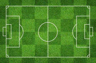 Futbol sahası veya futbol sahası arka plan için. Yeşil çim mahkeme için spor oyunu oluşturmak.