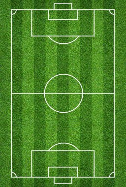 Futbol sahası veya futbol sahası arka plan için. Yeşil çim mahkeme için spor oyunu oluşturmak.
