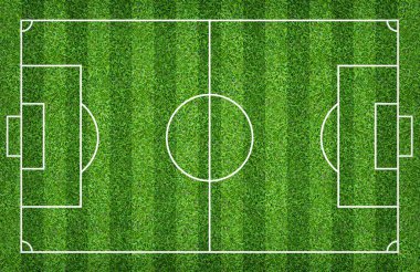 Futbol sahası veya futbol sahası arka plan için. Yeşil çim mahkeme için spor oyunu oluşturmak.