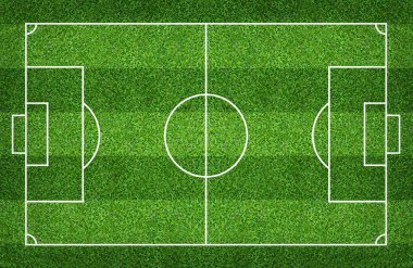 Futbol sahası veya futbol sahası arka plan için. Yeşil çim mahkeme için spor oyunu oluşturmak.