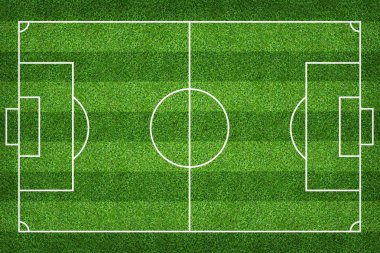 Futbol sahası veya futbol sahası arka plan için. Yeşil çim mahkeme için spor oyunu oluşturmak.
