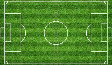Futbol sahası veya futbol sahası arka plan için. Yeşil çim mahkeme için spor oyunu oluşturmak.
