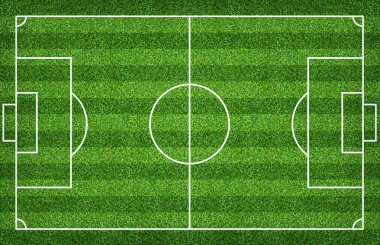 Futbol sahası veya futbol sahası arka plan için. Yeşil çim mahkeme için spor oyunu oluşturmak.