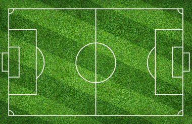 Futbol sahası veya futbol sahası arka plan için. Yeşil çim mahkeme için spor oyunu oluşturmak.