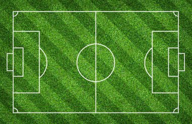 Futbol sahası veya futbol sahası arka plan için. Yeşil çim mahkeme için spor oyunu oluşturmak.