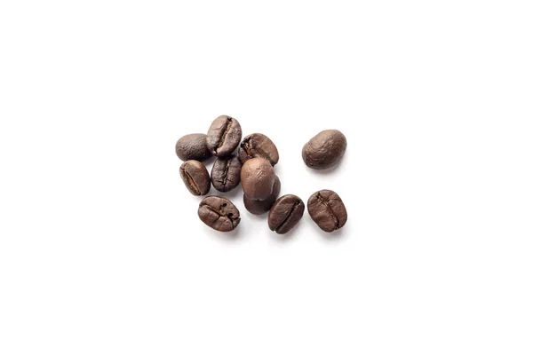 Coffee Beans Isolated White Background Close Image — Stock Photo, Image