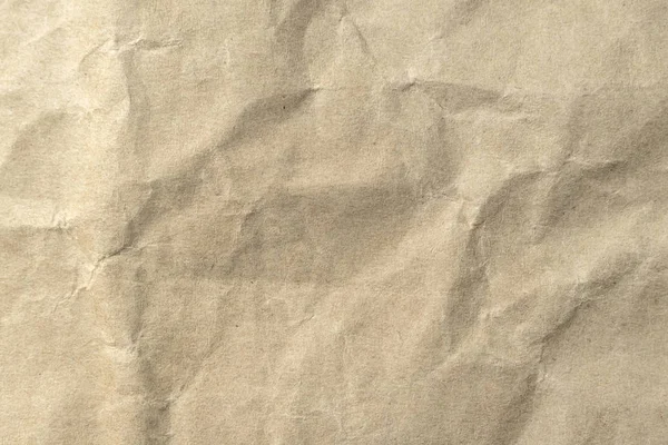 Brown Gyűrött Papír Textúra Háttér — Stock Fotó