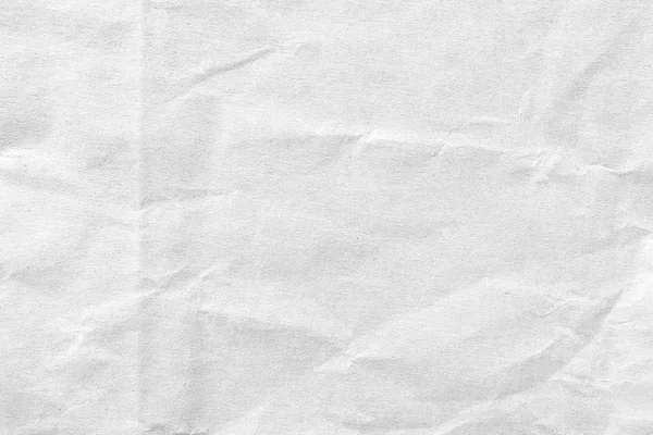 Bianco Accartocciato Sfondo Carta Texture Immagine Del Primo Piano — Foto Stock