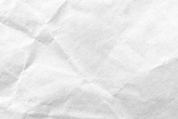 Branco Crumpled Fundo Textura Papel Imagem Close — Fotografia de Stock