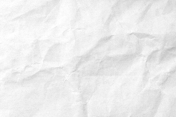 White crumpled paper texture background. Close-up image.