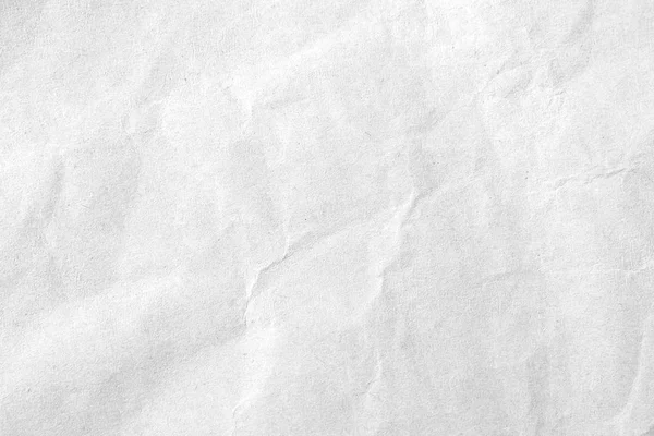 Bianco Accartocciato Sfondo Carta Texture Immagine Del Primo Piano — Foto Stock