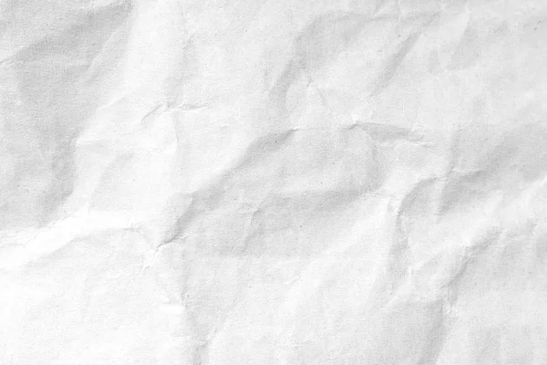 Branco Crumpled Fundo Textura Papel Imagem Close — Fotografia de Stock