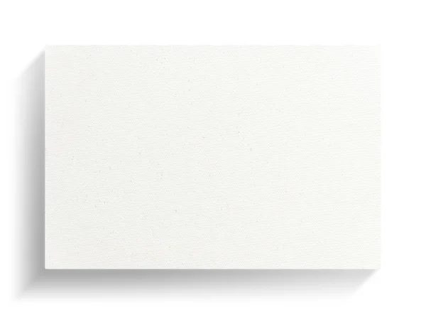 Weißer Leinwandrahmen Auf Weißem Hintergrund Mit Sanftem Schatten — Stockfoto