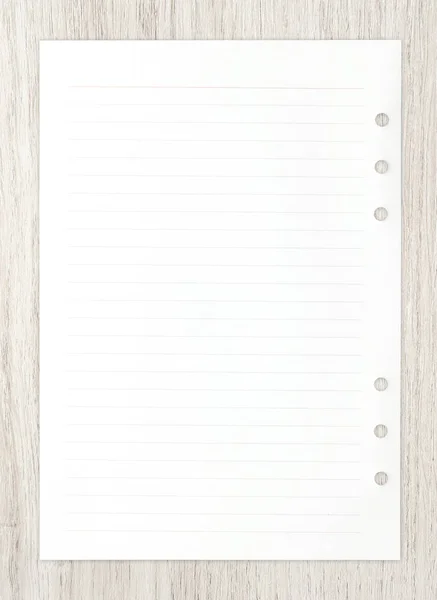 Weißes Papierblatt Auf Holz Für Geschäftlichen Hintergrund — Stockfoto