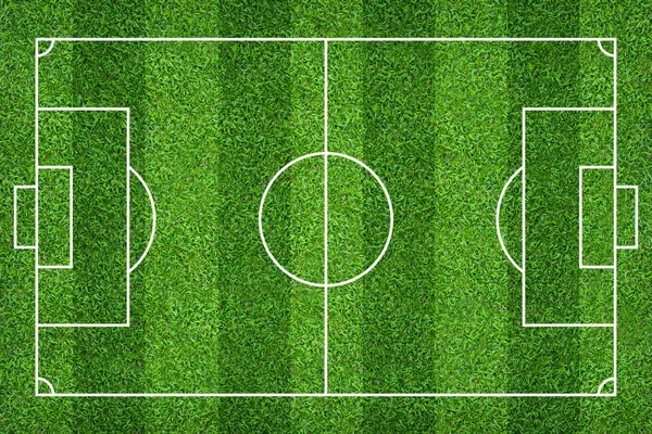 サッカー場やバック グラウンドのサッカー場 スポーツ ゲームの作成のための緑の芝生コート — ストック写真