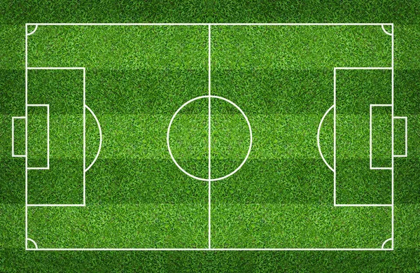 Campo Fútbol Campo Fútbol Fondo Césped Verde Para Crear Deporte —  Fotos de Stock