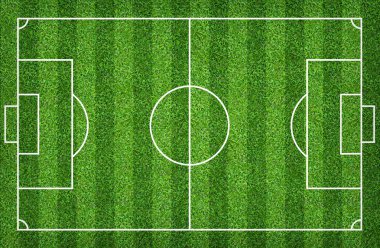 Futbol sahası veya futbol sahası arka plan için. Yeşil çim mahkeme için spor oyunu oluşturmak.