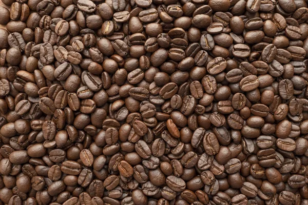 Rostade Kaffe Bönor För Bakgrunden Närbild Bild — Stockfoto