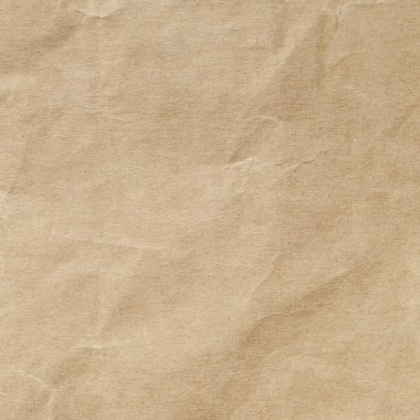Arkaplan için kahverengi buruşmuş kağıt dokusu.