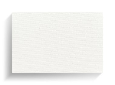 Beyaz bez çerçeve yumuşak gölge beyaz zemin üzerine.