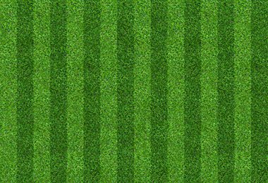 Futbol ve futbol spor için yeşil çim alan arka plan. Yeşil çim desen ve doku arka plan. Yakın çekim yansıma.