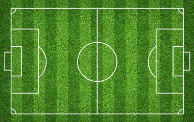 Futbol sahası veya futbol sahası arka plan için. Yeşil çim mahkeme için spor oyunu oluşturmak.