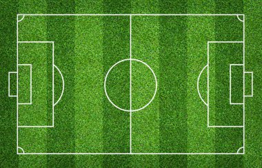 Futbol sahası veya futbol sahası arka plan için. Yeşil çim mahkeme için spor oyunu oluşturmak.