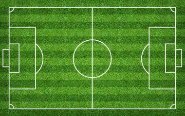 Futbol sahası veya futbol sahası arka plan için. Yeşil çim mahkeme için spor oyunu oluşturmak.
