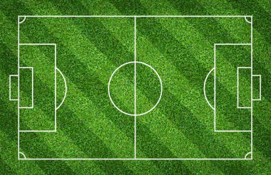 Futbol sahası veya futbol sahası arka plan için. Yeşil çim mahkeme için spor oyunu oluşturmak.