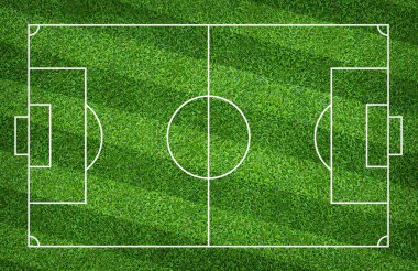 Futbol sahası veya futbol sahası arka plan için. Yeşil çim mahkeme için spor oyunu oluşturmak.